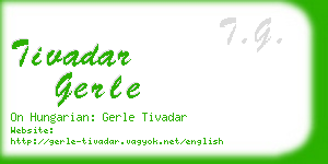 tivadar gerle business card